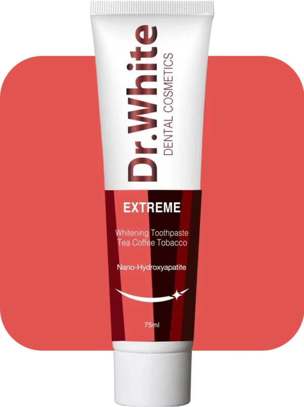 Избелваща паста за зъби с Нано хидроксиапатит при петна от кафе, чай и тютюн