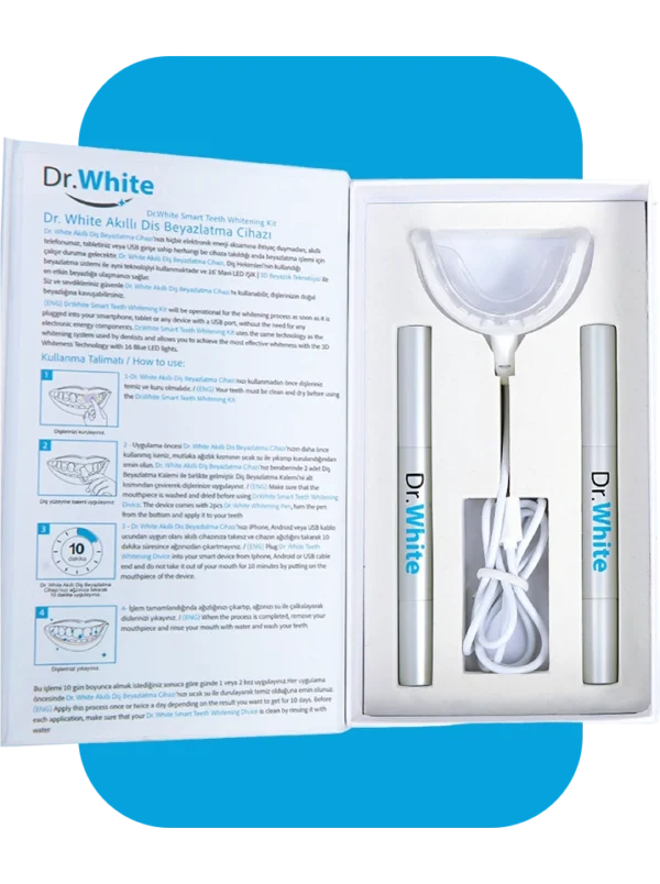 Избелващ комплект с LED лампа и гел за избелване